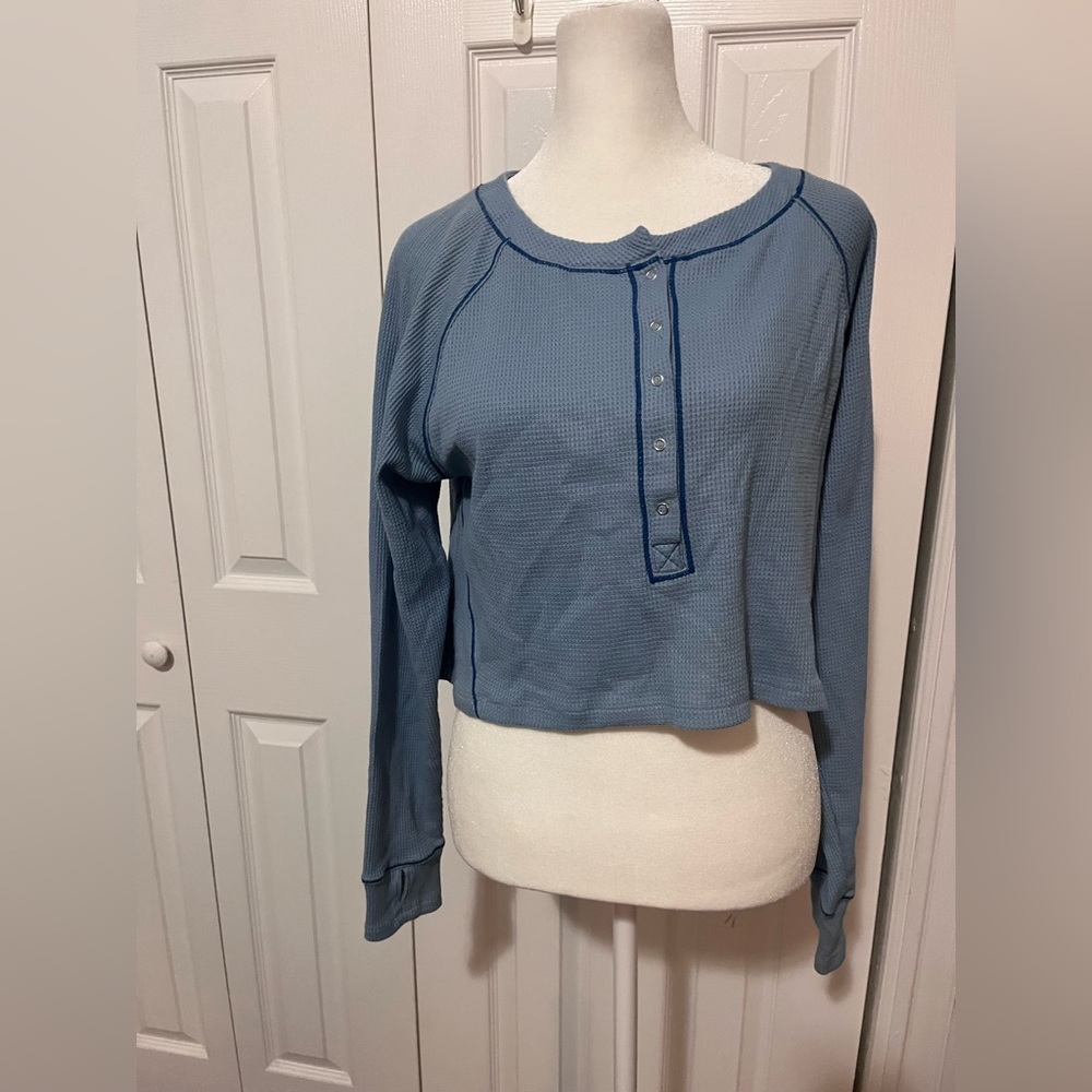 Intimately by Free People Early Night Crop Long Sleeve Extra Small